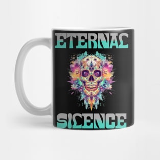 Psychedelic Skull: A Vivid Fusion of Colors & Chaos Mug